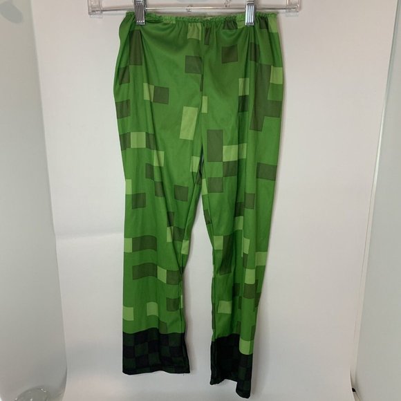 Minecraft Creeper Deluxe Child Costume Mesh Eye Plate Size 4/6 Small - Picture 4 of 11